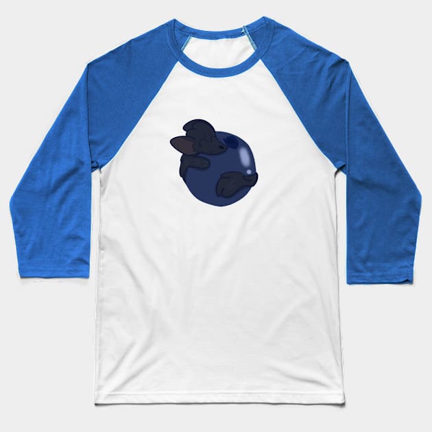 Sable Hugging a Blueberry Baseball T-Shirt by SableShroom